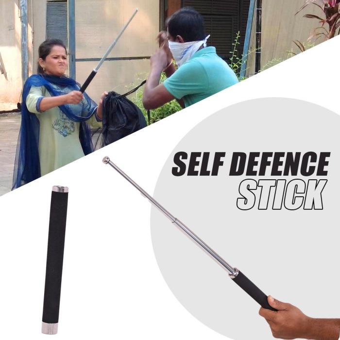 Metal Extendable Self-Defense Stick with Bag Metal Extendable Self-Defense Stick with Bag